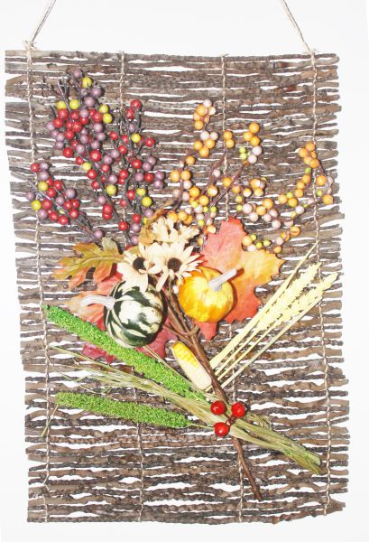 Wanddekoration - Blumengesteck Herbst